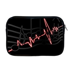 Music Wallpaper Heartbeat Melody Apple Macbook Pro 17  Zipper Case by Bajindul