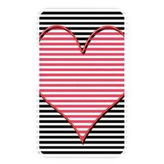 Heart Stripes Symbol Striped Memory Card Reader (rectangular) by Bajindul