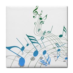 Music Notes Tile Coasters by Bajindul