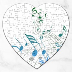 Music Notes Jigsaw Puzzle (heart)