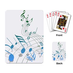 Music Notes Playing Cards Single Design