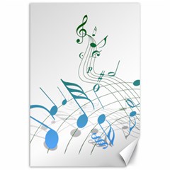 Music Notes Canvas 24  X 36  by Bajindul