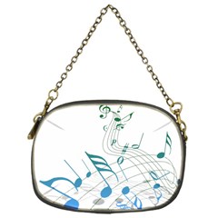 Music Notes Chain Purse (one Side)