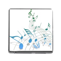 Music Notes Memory Card Reader (square 5 Slot) by Bajindul