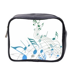 Music Notes Mini Toiletries Bag (two Sides)