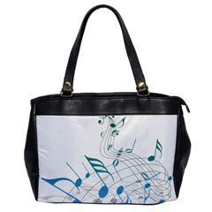 Music Notes Oversize Office Handbag