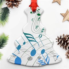 Music Notes Ornament (christmas Tree)  by Bajindul