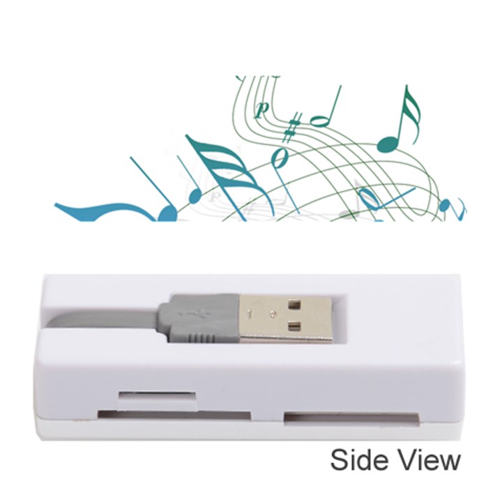 Music Notes Memory Card Reader (Stick)