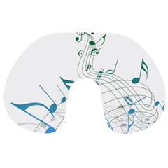 Music Notes Travel Neck Pillow