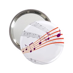 Music Notes Clef Sound 2 25  Handbag Mirrors by Bajindul