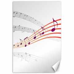 Music Notes Clef Sound Canvas 20  X 30  by Bajindul