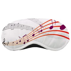 Music Notes Clef Sound Sleeping Mask by Bajindul