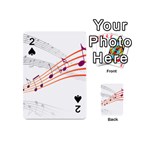 Music Notes Clef Sound Playing Cards Double Sided (Mini) Front - Spade2