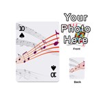 Music Notes Clef Sound Playing Cards Double Sided (Mini) Front - Spade10