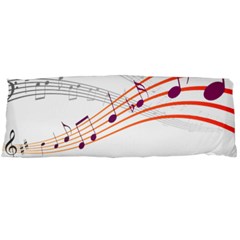 Music Notes Clef Sound Body Pillow Case (dakimakura) by Bajindul