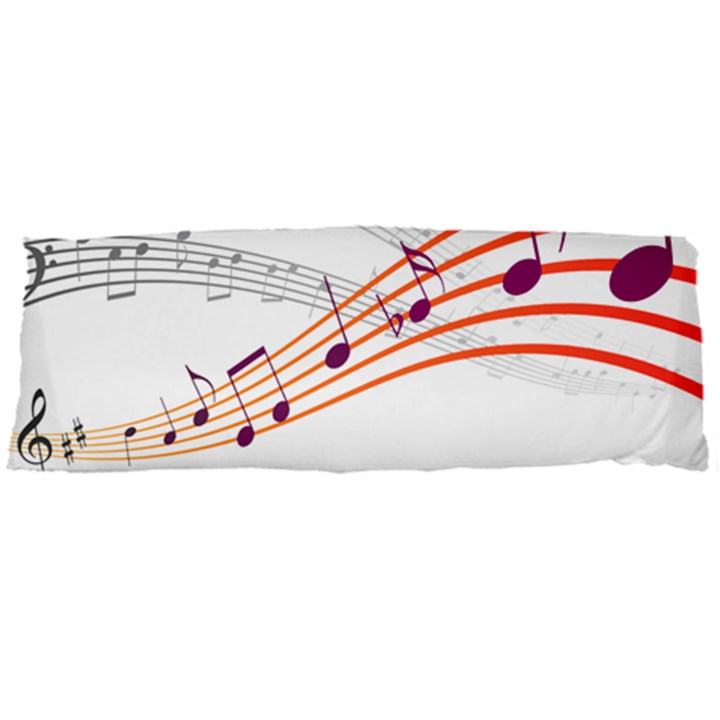 Music Notes Clef Sound Body Pillow Case Dakimakura (Two Sides)