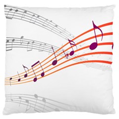 Music Notes Clef Sound Standard Flano Cushion Case (one Side)