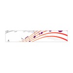 Music Notes Clef Sound Flano Scarf (Mini) Front