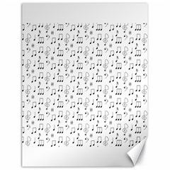 Music Notes Background Wallpaper Canvas 18  X 24  by Bajindul