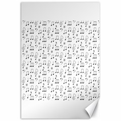 Music Notes Background Wallpaper Canvas 20  X 30  by Bajindul