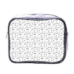 Music Notes Background Wallpaper Mini Toiletries Bag (one Side) by Bajindul