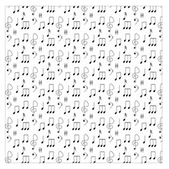 Music Notes Background Wallpaper Large Satin Scarf (square) by Bajindul