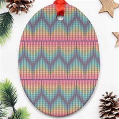 Pattern Background Texture Colorful Ornament (oval) by Bajindul