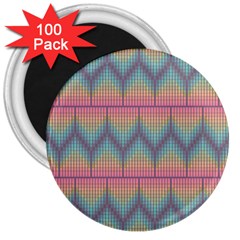 Pattern Background Texture Colorful 3  Magnets (100 Pack) by Bajindul