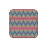 Pattern Background Texture Colorful Rubber Coaster (Square)  Front