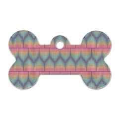 Pattern Background Texture Colorful Dog Tag Bone (one Side) by Bajindul