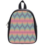 Pattern Background Texture Colorful School Bag (Small) Front