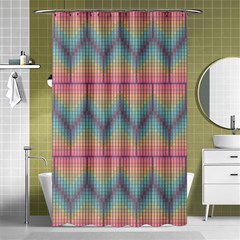 Pattern Background Texture Colorful Shower Curtain 48  X 72  (small)  by Bajindul