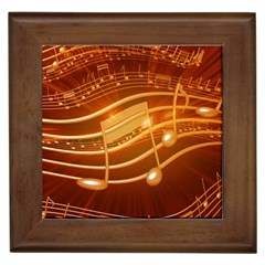 Music Notes Sound Musical Love Framed Tiles by Bajindul