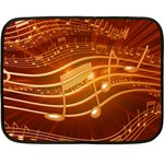 Music Notes Sound Musical Love Fleece Blanket (Mini) 35 x27  Blanket