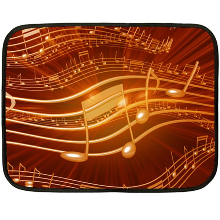 Music Notes Sound Musical Love Fleece Blanket (Mini)