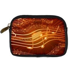 Music Notes Sound Musical Love Digital Camera Leather Case by Bajindul