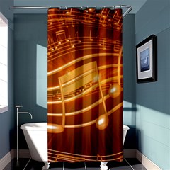 Music Notes Sound Musical Love Shower Curtain 36  X 72  (stall)  by Bajindul