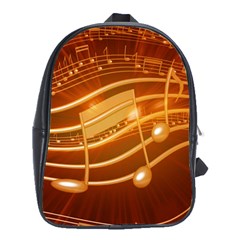 Music Notes Sound Musical Love School Bag (xl) by Bajindul