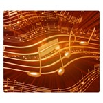 Music Notes Sound Musical Love Double Sided Flano Blanket (Small)  50 x40  Blanket Back