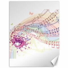 Music Notes Abstract Canvas 36  X 48  by Bajindul