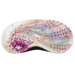 Music Notes Abstract Sleeping Mask by Bajindul