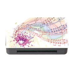 Music Notes Abstract Memory Card Reader With Cf by Bajindul