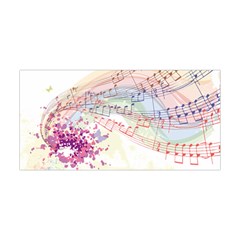 Music Notes Abstract Yoga Headband by Bajindul