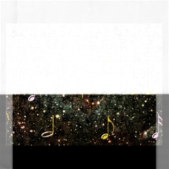 Music Clef Musical Note Background Rectangular Jigsaw Puzzl by Bajindul