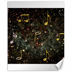 Music Clef Musical Note Background Canvas 16  X 20  by Bajindul