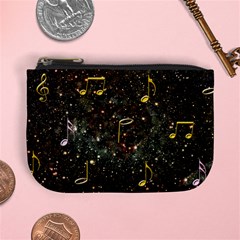 Music Clef Musical Note Background Mini Coin Purse by Bajindul