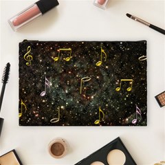 Music Clef Musical Note Background Cosmetic Bag (large) by Bajindul