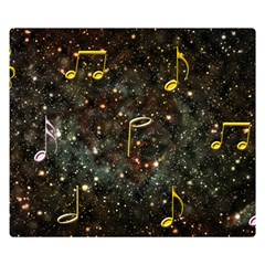 Music Clef Musical Note Background Double Sided Flano Blanket (small)  by Bajindul