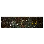 Music Clef Musical Note Background Satin Scarf (Oblong) Front