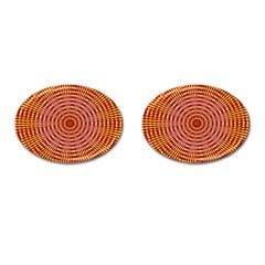 Pattern Background Structure Cufflinks (oval) by Bajindul